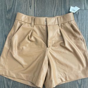 New with tags, Abercrombie shorts, vegan leather size M